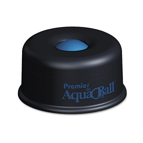 Aquall Floating Ball Envelope Moistener, 1.25" x 1.25" x 5.38", Black/Blue