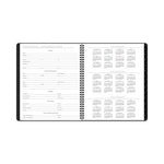 Contemporary Lite Monthly Planner, Contemporary Lite Artwork, 11 x 9, Black Cover, 12-Month (Jan to Dec): 2024