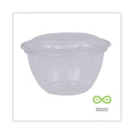 Renewable and Compostable Containers, 18 oz, 5.5" Diameter x 2.3"h, Clear, Plastic, 150/Carton