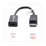 DisplayPort-HDMI Adapter, 0.65 ft, Black