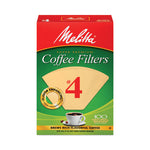 Melitta Coffee Filters, #4, 8 to 12 Cup Size, Cone Style, 100 Filters/Pack, 3/Pack, Ships in 1-3 Business Days