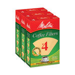 Melitta Coffee Filters, #4, 8 to 12 Cup Size, Cone Style, 100 Filters/Pack, 3/Pack, Ships in 1-3 Business Days