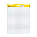 Vertical-Orientation Self-Stick Easel Pad Value Pack, Quadrille Rule (1 sq/in), 25 x 30, White, 30 Sheets, 4/Carton