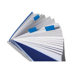 Standard Page Flags in Dispenser, Bright Blue, 50 Flags/Dispenser, 2 Dispensers/Pack