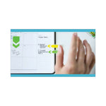 Standard Page Flags in Dispenser, Bright Green, 50 Flags/Dispenser, 2 Dispensers/Pack