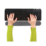 Keyboard Wrist Cushion, 10 x 6, Gray