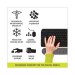 Keyboard Wrist Cushion, 10 x 6, Gray