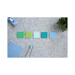 Recycled Notes in Oasis Collection Colors, 3 x 3, 90 Sheets/Pad, 5 Pads/Pack