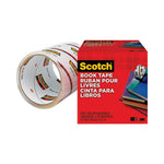 Book Tape, 3" Core, 4" x 15 yds, Clear