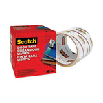 Book Tape, 3" Core, 4" x 15 yds, Clear