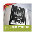 Poster Strips Value Pack, Removable, Holds Up to 1 lb, 0.63 x 1.75, White, 48/Pack