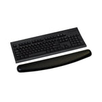 Antimicrobial Gel Compact Keyboard Wrist Rest, 18 x 2.75, Black