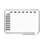 Interchangeable Magnetic Board Accessories, Days of Week, Black/White, 2" x 1", 7 Pieces