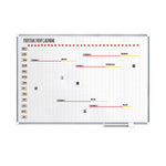 Interchangeable Magnetic Board Accessories, Calendar Dates, Red/White, 1" x 1", 31 Pieces