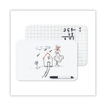 Dry Erase Lap Board, 11.88 x 8.25, White Surface