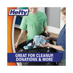 Easy Flaps Trash Bags, 30 gal, 0.85 mil, 30" x 33", Black, 40 Bags/Box, 6 Boxes/Carton