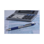 F-301 Ballpoint Pen, Retractable, Fine 0.7 mm, Blue Ink, Stainless Steel/Blue Barrel