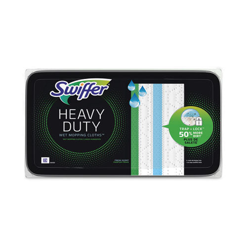 Heavy-Duty Wet Refill Cloths, 10 x 8, Open Window Fresh, 20/Tub, 6 Tubs/Carton