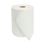 Morsoft Universal Roll Towels, 1-Ply, 7.8" x 600 ft, White, 12 Rolls/Carton