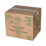 Foam Hinged Lid Container, 3-Compartment, 9.3 x 9.5 x 3, White, 100/Bag, 2 Bag/Carton