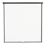 Wall or Ceiling Projection Screen, 84 x 84, White Matte Finish