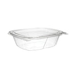 ClearPac SafeSeal Tamper-Resistant/Evident Containers, Flat Lid, 12 oz, 4.9 x 2 x 5.5, Clear, Plastic, 100/Bag, 2 Bags/Carton