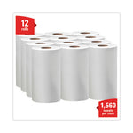 General Clean X60 Cloths, Small Roll, 9.8 x 13.4, White, 130/Roll, 12 Rolls/Carton