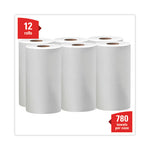 General Clean X60 Cloths, Small Roll, 13.5 x 19.6, White, 130/Roll, 6 Rolls/Carton