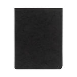 PRESSTEX Report Cover with Tyvek Reinforced Hinge, Top Bound, Two-Piece Prong Fastener, 2" Capacity, 8.5 x 11, Black/Black