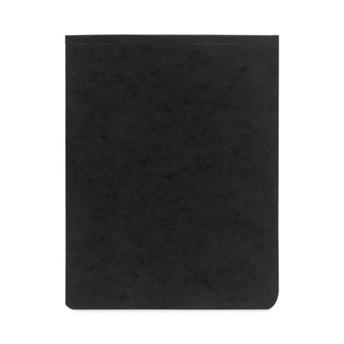 PRESSTEX Report Cover with Tyvek Reinforced Hinge, Top Bound, Two-Piece Prong Fastener, 2" Capacity, 8.5 x 11, Black/Black