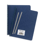 Pressboard Report Cover with Tyvek Reinforced Hinge, Two-Piece Prong Fastener, 3" Capacity, 8.5 x 11, Dark Blue/Dark Blue