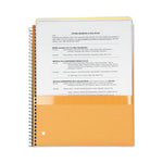 Wirebound Notebook, 1-Subject, Medium/College Rule, Randomly Assorted Cover Color, (100) 11 x 8.5 Sheets, 6/Pack