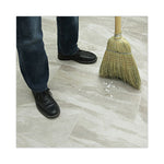 100% Corn Brooms, 60" Overall Length, Natural, 6/Carton