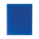 Two-Pocket Heavyweight Poly Portfolio Folder, 11 x 8.5, Blue, 25/Box