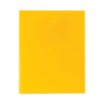 Two-Pocket Heavyweight Poly Portfolio Folder, 11 x 8.5, Yellow, 25/Box