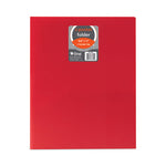 Two-Pocket Heavyweight Poly Portfolio Folder, 11 x 8.5, Red, 25/Box