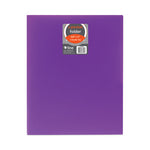 Two-Pocket Heavyweight Poly Portfolio Folder, 11 x 8.5, Purple, 25/Box