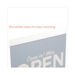 Classic Image Wall-Mount Sign Holder, Landscape, 11 x 8.5, Clear