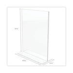 Classic Image Double-Sided Sign Holder, 8.5 x 11 Insert, Clear