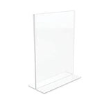 Classic Image Double-Sided Sign Holder, 8.5 x 11 Insert, Clear