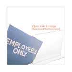 Classic Image Double-Sided Sign Holder, 8.5 x 11 Insert, Clear