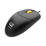 iMouse W3 Waterproof Antimicrobial Mouse with Magnetic Scroll Wheel, USB 2.0, Left/Right Hand Use, Black