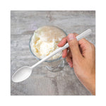 Bonus Polypropylene Utensils, 8", Spoon, White, 1000/Carton