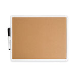 Magnetic Dry Erase Monthly Calendar, 14 x 11.66, White Surface, White Plastic Frame