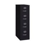 Four-Drawer Economy Vertical File, Letter-Size File Drawers, 15" x 26.5" x 52", Black