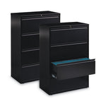 Lateral File Cabinet, 4 Letter/Legal/A4-Size File Drawers, Black, 36 x 18.62 x 52.5