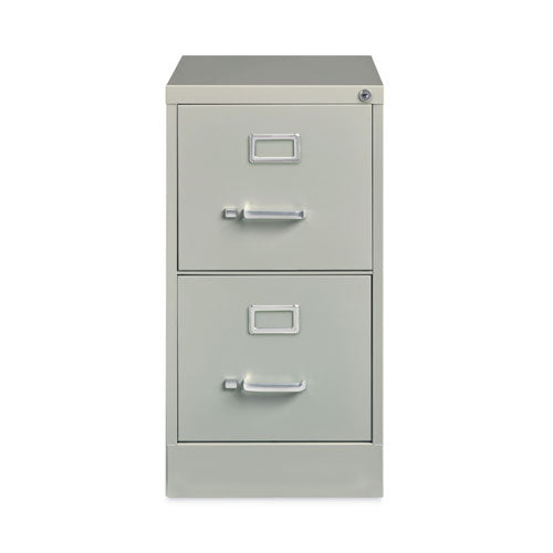 Two-Drawer Economy Vertical File, Letter-Size File Drawers, 15" x 22" x 28.37", Light Gray