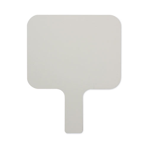 Dry Erase Paddle, 9.75 x 8, White Surface, 12/Pack