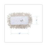 Mop Head, Dust, Cotton, 12 x 5, White