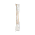 Handle/Deck Mops, #16 White Cotton Head, 48" Natural Wood Handle